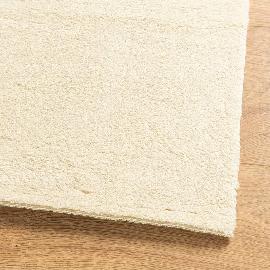 vidaXL Rug HUARTE Short Pile Soft and Washable Cream 80x200 cm 4