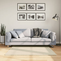vidaXL Rug HUARTE Short Pile Soft and Washable Cream 120x120 cm 1