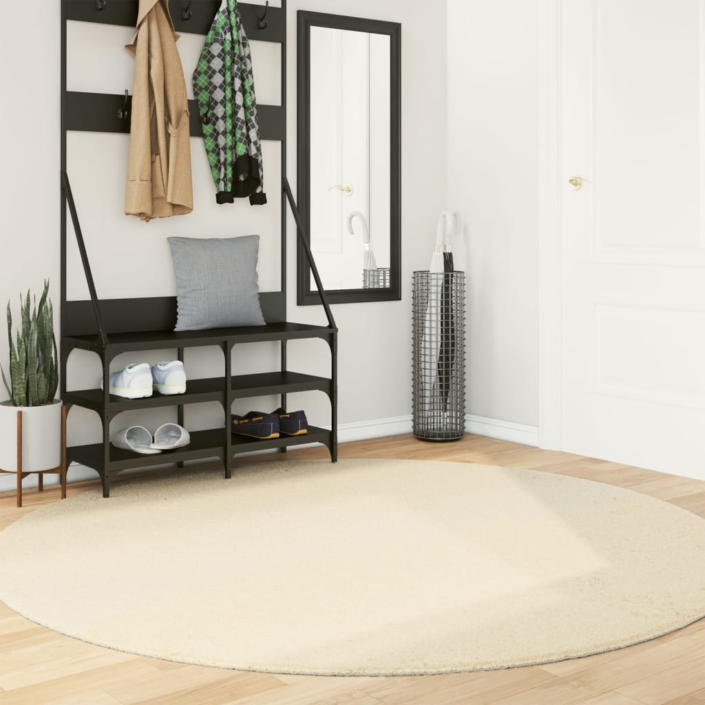 vidaXL Rug HUARTE Short Pile Soft and Washable Cream – Part 2