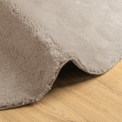 vidaXL Rug HUARTE Short Pile Soft and Washable Sand Ø 120 cm 6