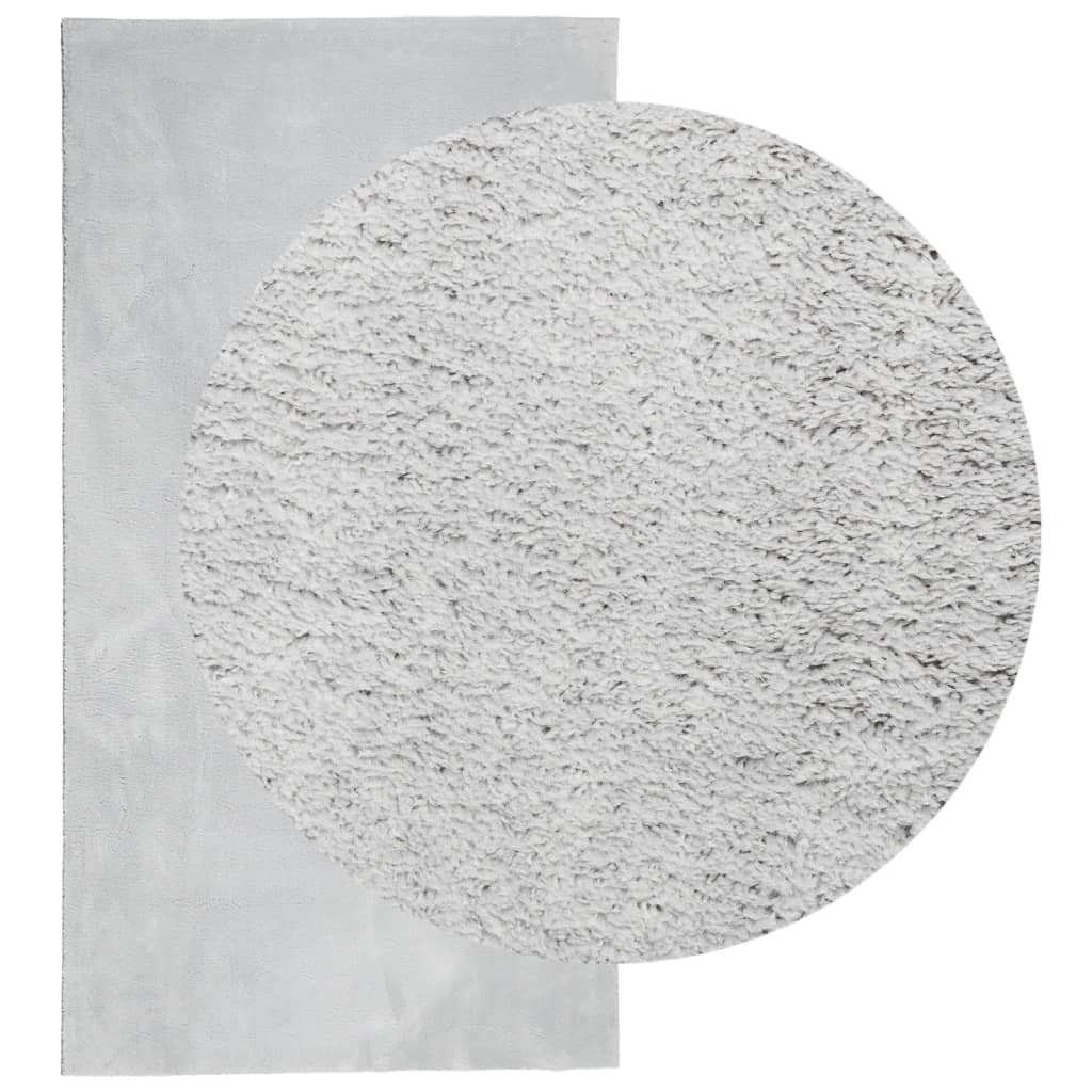 vidaXL Rug HUARTE Short Pile Soft and Washable Grey 80x150 cm 3