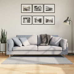 vidaXL Rug HUARTE Short Pile Soft and Washable Grey 80x150 cm 1