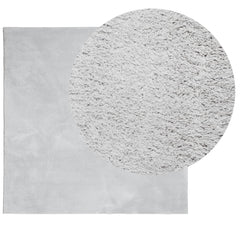vidaXL Rug HUARTE Short Pile Soft and Washable Grey 160x160 cm 3