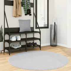 vidaXL Rug HUARTE Short Pile Soft and Washable Grey Ø 120 cm 1