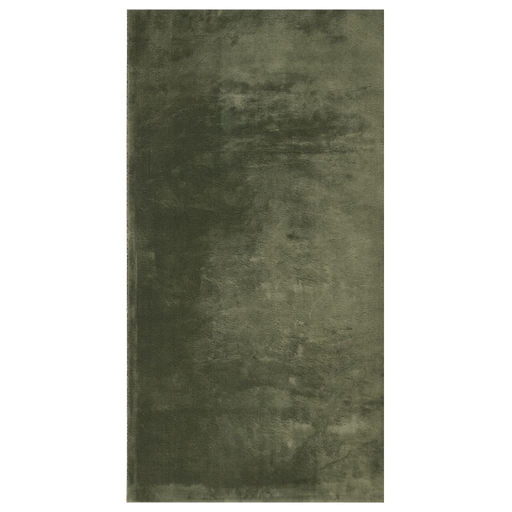 vidaXL Rug HUARTE Short Pile Soft and Washable Forest Green 80x150 cm 2