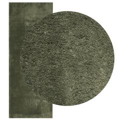 Rug HUARTE 100% Polyester Flat Green 60 x 110–Ø 80 cm 80 x 200 cm
