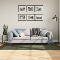 vidaXL Rug HUARTE 100% Polyester Flat Green