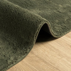 vidaXL Rug HUARTE Short Pile Soft and Washable Forest Green 120x170 cm 6