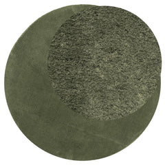 vidaXL Rug HUARTE Short Pile Soft and Washable Forest Green Ø 100 cm 3
