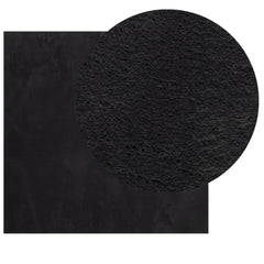 vidaXL Rug HUARTE Short Pile Soft and Washable Black 120x120 cm 3