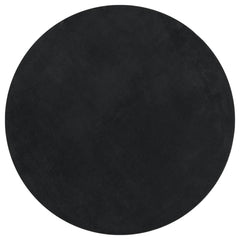 Rug HUARTE Short Pile Soft and Washable Black Ø 100–Ø 200 cm Ø 100 cm