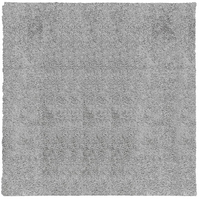 Shaggy Rug PAMPLONA High Pile Modern Grey 120x120 cm