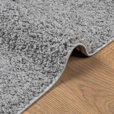 Shaggy Rug PAMPLONA High Pile Modern Grey 160x230 cm