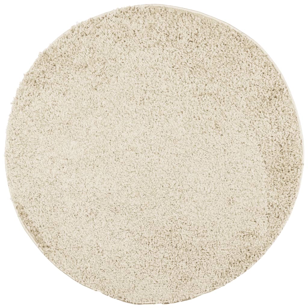 vidaXL Shaggy Rug PAMPLONA High Pile Modern Gold Ø 160 cm 2