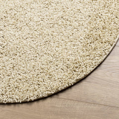 vidaXL Shaggy Rug PAMPLONA High Pile Modern Gold Ø 160 cm 4