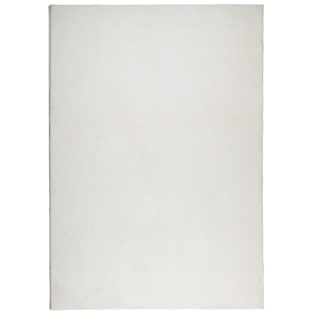 vidaXL Rug IZA Short Pile Scandinavian Look Cream 140x200 cm 2