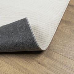 vidaXL Rug IZA Short Pile Scandinavian Look Cream 140x200 cm 5