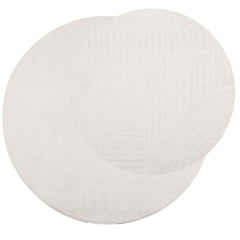 vidaXL Rug IZA Short Pile Scandinavian Look Cream Ø 120 cm 3