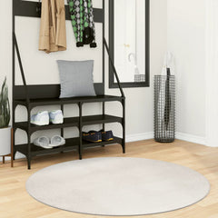 vidaXL Rug IZA Short Pile Scandinavian Look Cream Ø 120 cm 1