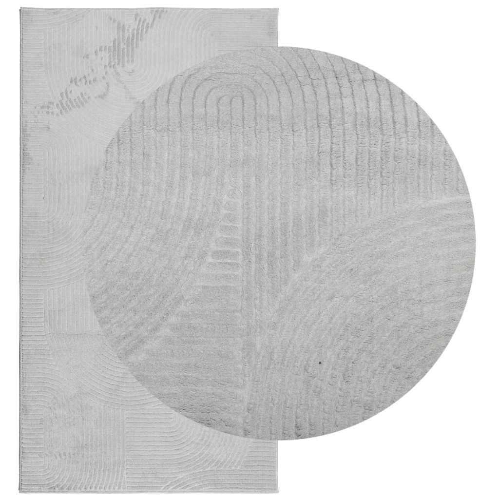 vidaXL Rug IZA Short Pile Scandinavian Look Grey 80x150 cm 3