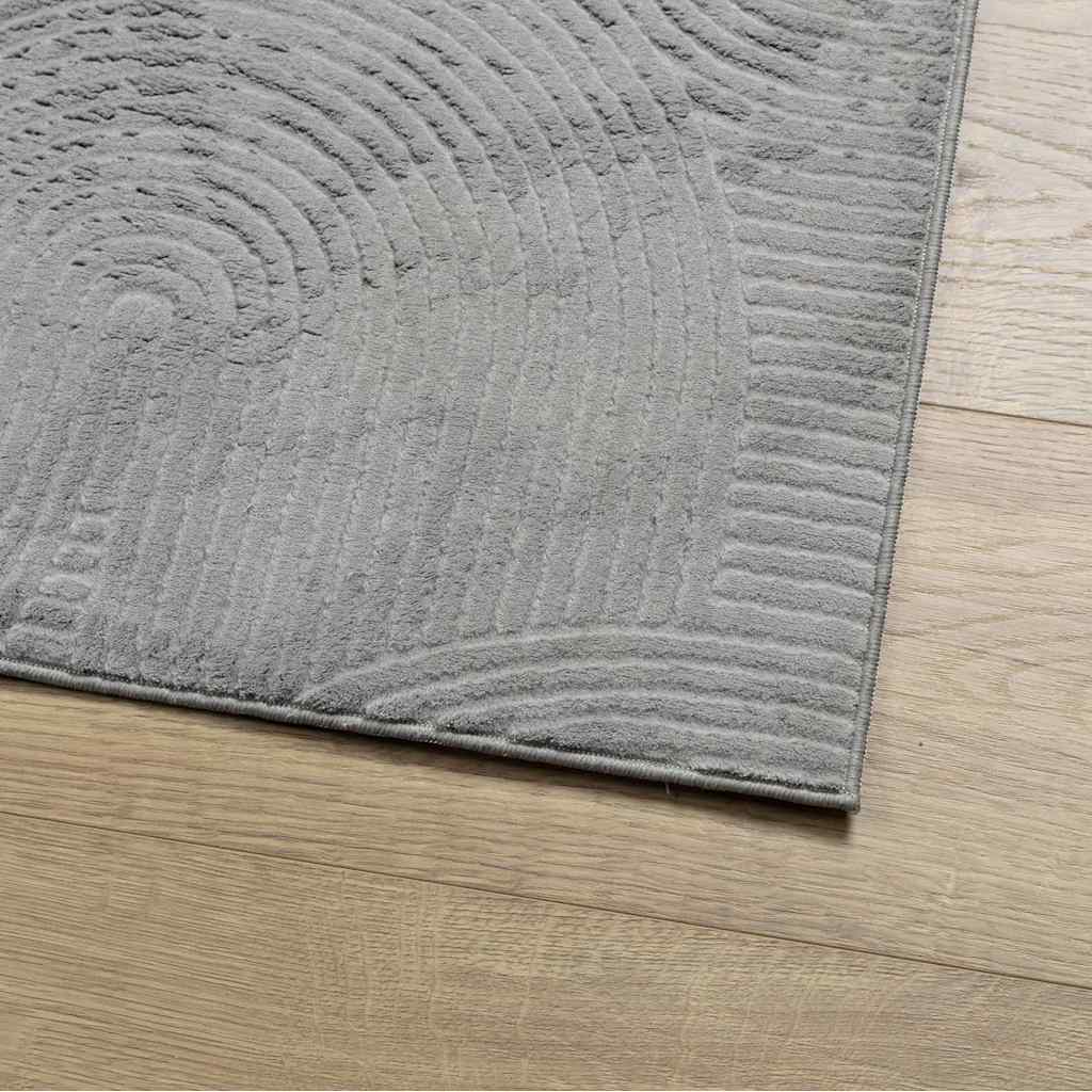 vidaXL Rug IZA Short Pile Scandinavian Look Grey 80x150 cm 4
