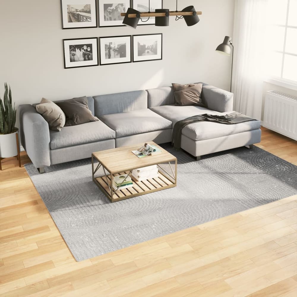 Rug IZA Short Pile Scandinavian Look Grey 200 x 280 cm