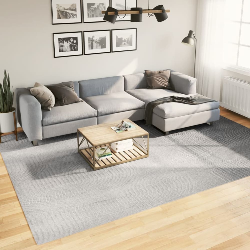 Rug IZA Short Pile Scandinavian Look Grey 240 x 340 cm