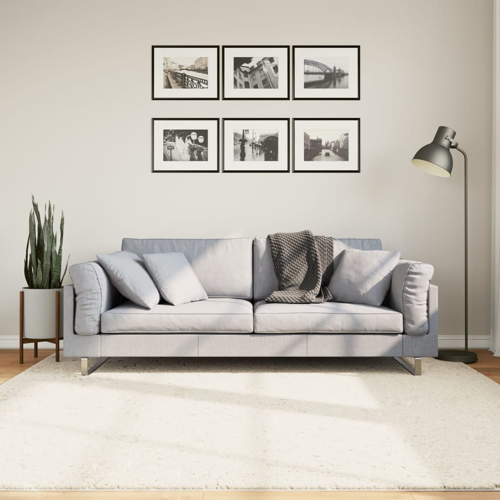 vidaXL Rug OVIEDO Short Pile Beige