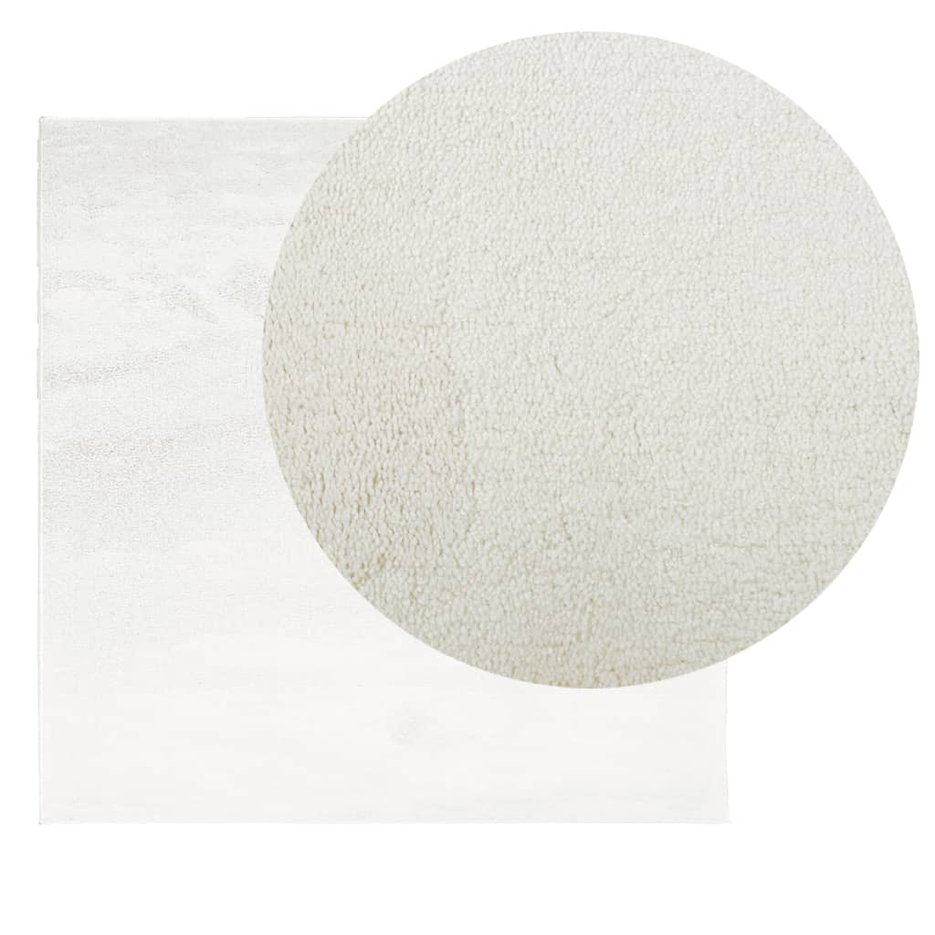 vidaXL Rug OVIEDO Short Pile Cream 120x120 cm 3