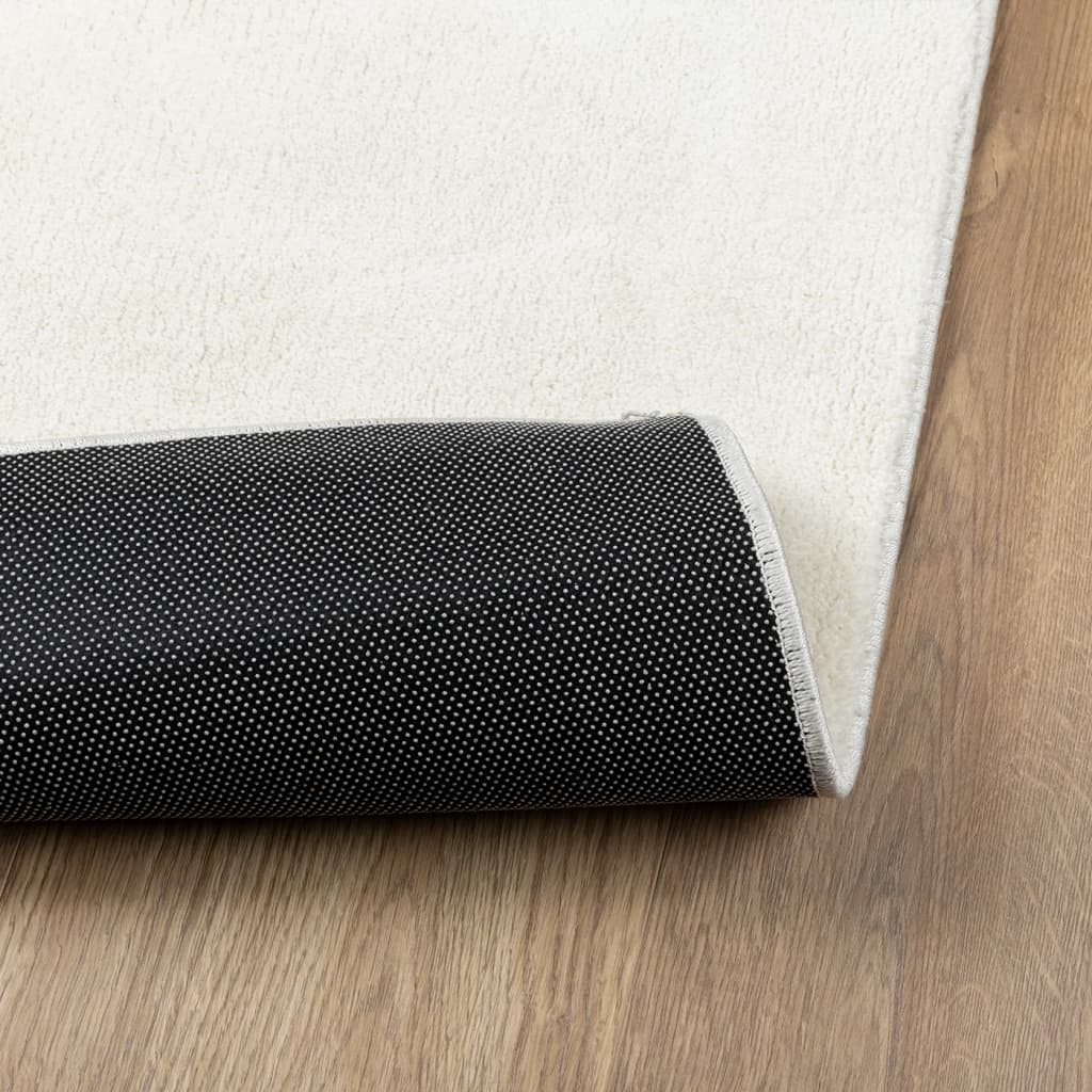 vidaXL Rug OVIEDO Short Pile Cream 120x120 cm 5