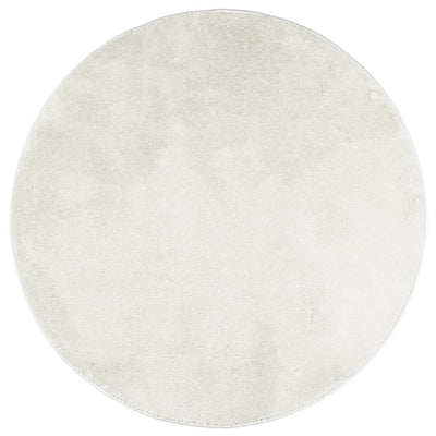 Rug OVIEDO Short Pile Cream Ø 120 cm