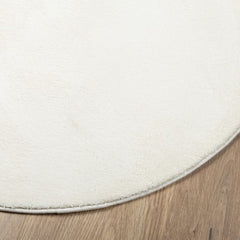 vidaXL Rug OVIEDO Short Pile Cream Ø 160 cm 4