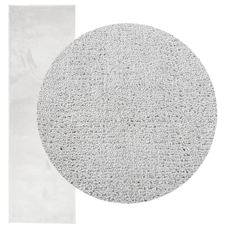 Rug OVIEDO Short Pile Grey 80x250 cm