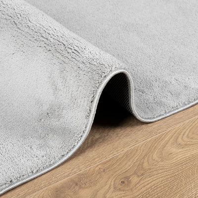 Rug OVIEDO Short Pile Grey 120x120 cm