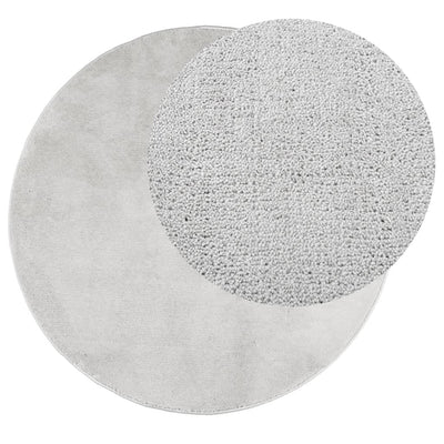 Rug OVIEDO Short Pile Grey Ø 280 cm