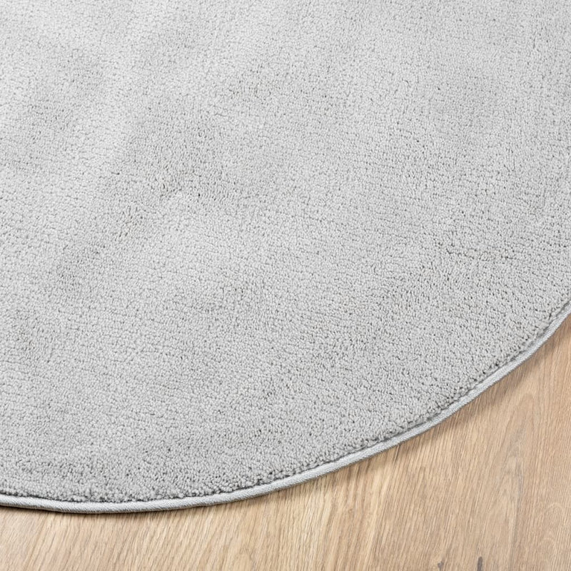 Rug OVIEDO Short Pile Grey Ø 280 cm