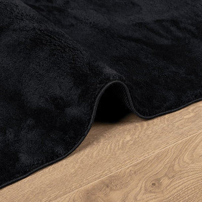 Rug OVIEDO Short Pile Black 160x230 cm