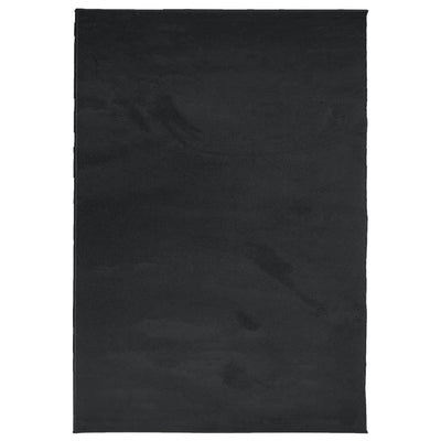 Rug OVIEDO Short Pile Black 300x400 cm