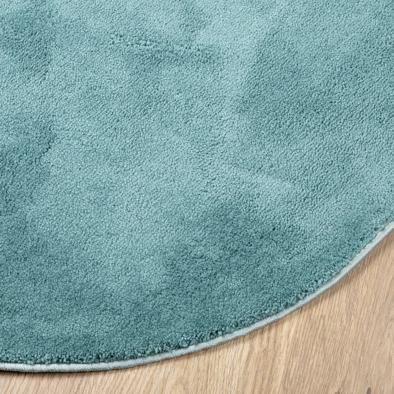 Rug OVIEDO Short Pile Green Ø 160 cm