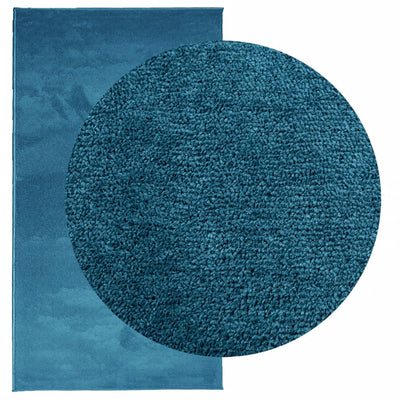 Rug OVIEDO Short Pile Turquoise 80x150 cm