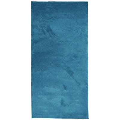 Rug OVIEDO Short Pile Turquoise 100x200 cm