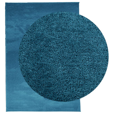 Rug OVIEDO Short Pile Turquoise 160x230 cm