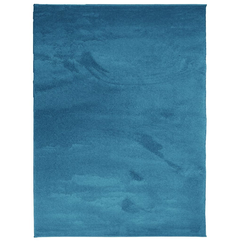 Rug OVIEDO Short Pile Turquoise 240x340 cm