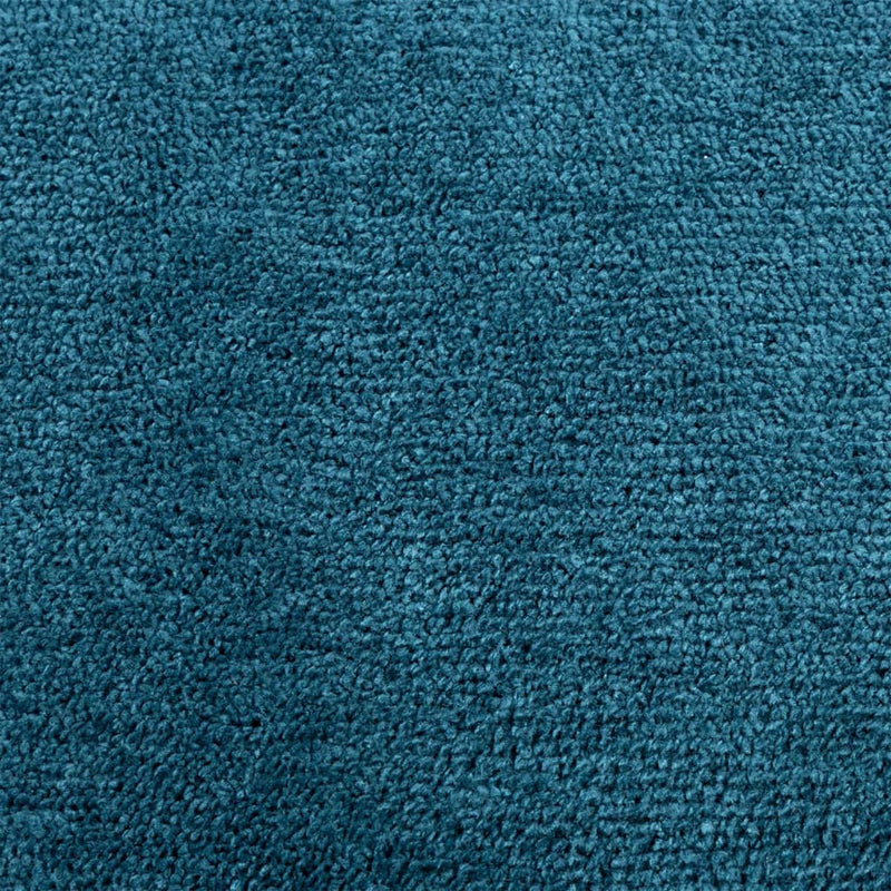 Rug OVIEDO Short Pile Turquoise Ø 160 cm