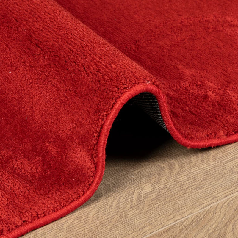 Rug OVIEDO Short Pile Red 80x150 cm