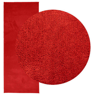 Rug OVIEDO Short Pile Red 80x200 cm