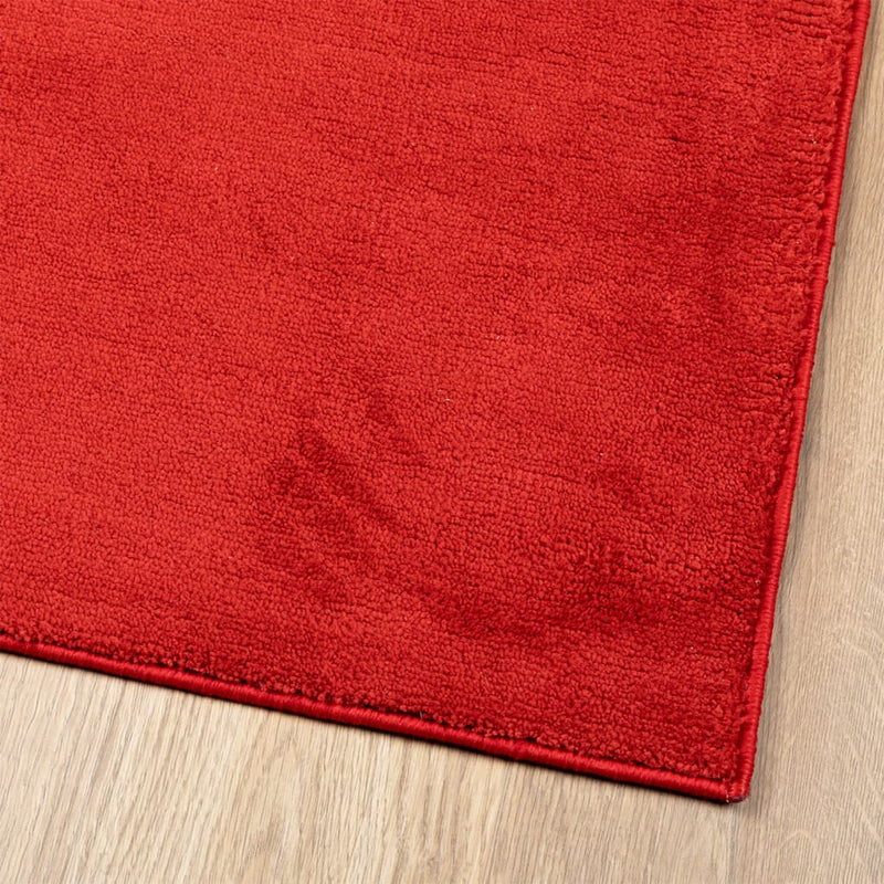 Rug OVIEDO Short Pile Red 80x200 cm