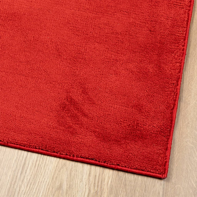 Rug OVIEDO Short Pile Red 80x250 cm