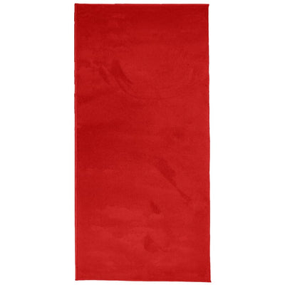 Rug OVIEDO Short Pile Red 100x200 cm