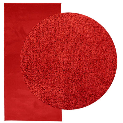 Rug OVIEDO Short Pile Red 100x200 cm